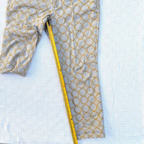 Anthropologie CHINO Women's Relaxed Circle Embroidered Chino Pants Size 33 - Picture 7 of 8